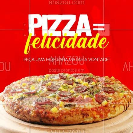 posts, legendas e frases de pizzaria para whatsapp, instagram e facebook: Seja meia a meia, inteira ou doce, a pizza que vai matar a sua vontade está aqui esperando você, peça já! 🥰🍕
#ahazoutaste #pizza  #pizzalife  #pizzalovers  #pizzaria 