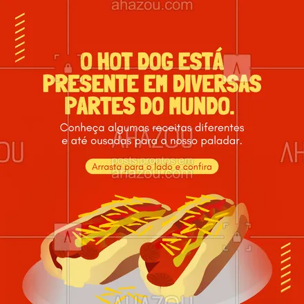 posts, legendas e frases de hot dog  para whatsapp, instagram e facebook: Gostou dessas curiosidades? Então nos siga para mais conteúdos como esse. #cachorroquente #food #hotdog #hotdoggourmet #hotdoglovers #ahazoutaste #lanche #comidaderua #fastfood #curiosidades