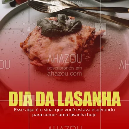 posts, legendas e frases de cozinha italiana para whatsapp, instagram e facebook: Venha comemorar o dia da lasanha conosco. 😋🍷 #diadalasanha #lasanha #pasta #ahazoutaste #comidaitaliana #cozinhaitaliana #massas 