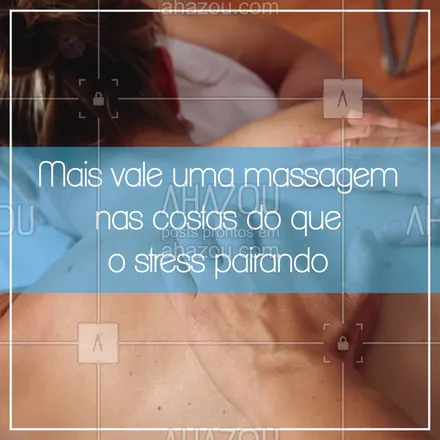 posts, legendas e frases de massoterapia para whatsapp, instagram e facebook: Stress? Tô fora! ? #massagem #massoterapia #ahazoumassagem #relax