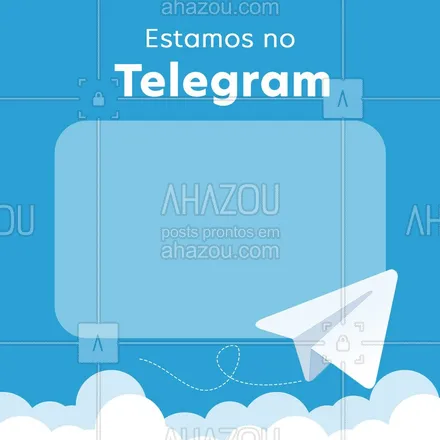 posts, legendas e frases de posts para todos para whatsapp, instagram e facebook: Acompanhe-nos no Telegram: (inserir contato do Telegram) ? #Ahazou #Telegram #Comunicado #FaleConosco #ahazou