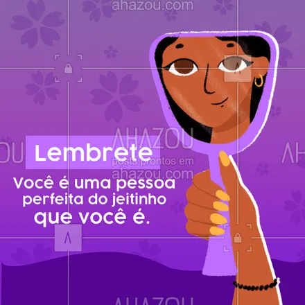 posts, legendas e frases de posts para todos para whatsapp, instagram e facebook:  Não queira ser ninguém diferente de quem você é. Você é perfeita em tudo inclusive nas suas imperfeiçoes. Acredite mais em você. #frasesmotivacionais #motivacionais #motivacional #ahazou #quote #lembrte #postdefrase #frases #frase #motivaçãododia