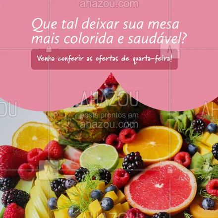 posts, legendas e frases de hortifruti para whatsapp, instagram e facebook: Produtos fresquinhos e selecionados ????? especialmente para você, e o melhor com um preço imperdível! Venha conferir! #hortifruti #qualidade #vidasaudavel #ahazoutaste #mercearia #frutas #organic #alimentacaosaudavel #feirão #oferta #promoçao #ahazoutaste 
