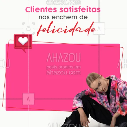 posts, legendas e frases de moda feminina para whatsapp, instagram e facebook: São essas mensagens de clientes satisfeitas que nos enchem de alegria.  🥰 #depoimento #feedback #fashion #ahazoufashion #moda #modafeminina 