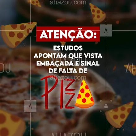 posts, legendas e frases de pizzaria para whatsapp, instagram e facebook: Visão é coisa séria. Se você não conseguiu enxergar a pizza direito, corre para a pizzaria urgente! 😂 #ahazoutaste #pizza  #pizzalife  #pizzalovers  #pizzaria #engraçado #meme #faltadepizza #clientes