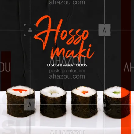 posts, legendas e frases de cozinha japonesa para whatsapp, instagram e facebook:  HOSSOMAKI é chamado assim por ser composto por um  recheio envolto por arroz e uma folha de nori. Esse é um sushi para todos por ter duas variações dele, sendo uma delas vegana! KAPPAMAKI, tipo vegano do sushi, tem recheio de pepino. O TEKKAMAKI é feito do mesmo modo, porém o recheio é composto exclusivamente por atum. Não fique só na vontade! Peça essa maravilha pelo fone [INSERIR TELEFONE], levamos até você! ??? 

#ahazoutaste #ahazoutaste  #japanesefood #sushitime #sushilovers #sushidelivery #comidajaponesa #japa