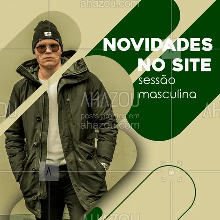 posts, legendas e frases de moda masculina para whatsapp, instagram e facebook: Temos varias novidades na sessão masculina do nosso site, vai lá dar uma olhadinha, estilo e conforto para você! ???

#roupa #estilo #ahazou #moda #masculina #camisetas #bermudas #calças 