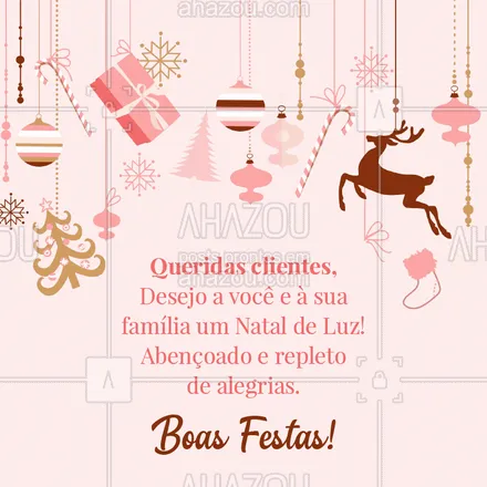 posts, legendas e frases de assuntos gerais de beleza & estética para whatsapp, instagram e facebook: Tenha um Feliz e Abençoado Natal! ?#natal #ahazou #feliznatal