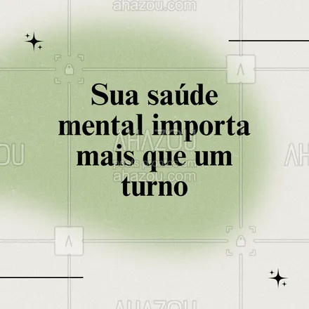 posts, legendas e frases de saúde mental para whatsapp, instagram e facebook: A ansiedade e a depressão não tiram férias. A escala 6x1 pode agravar esses problemas e prejudicar sua qualidade de vida.  #ansiedade #depressão #escala6x1 #saúdemental #6x1 #esgotamento
#AhazouSaude #dicas 