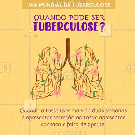 posts, legendas e frases de assuntos variados de Saúde e Bem-Estar para whatsapp, instagram e facebook: Tuberculose tem cura, procure um médico. Cuide da sua saúde.🧡

#AhazouSaude #diamundialdatuberculose #tuberculose  #bemestar  #qualidadedevida  #viverbem  #saude  #cuidese  #dicas