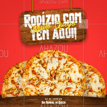 posts, legendas e frases de pizzaria para whatsapp, instagram e facebook:  Para comemorar o dia do queijo da melhor forma venha comer um rodízio! ?? #ahazoutaste #pizza #pizzaria #pizzalovers #rodizio #diadoqueijo #ahazoutaste 