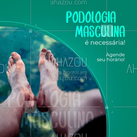 posts, legendas e frases de podologia para whatsapp, instagram e facebook: O cuidado com os pés é essencial! Venha conhecer nossos serviços! Estamos no endereço: ? (preencher) #AhazouSaude  #podologiacomamor #podologia #podolog #saude