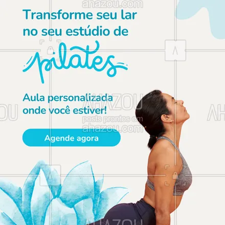 posts, legendas e frases de pilates para whatsapp, instagram e facebook: Que tal fazer pilates com atenção 100% voltada pra você?
Com o pilates em casa, você tem conforto, foco e evolução no seu tempo.
Entre em contato e comece essa mudança hoje mesmo!
#pilatesnoprazer #pilatesondeestiver #pilatesparacomeçar #bemestar #pilatesprofissional #corpoemação