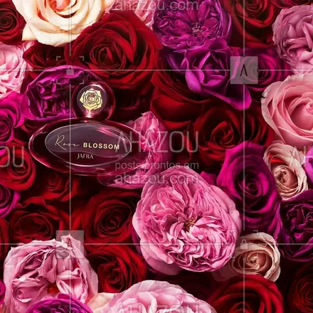 posts, legendas e frases de revendedoras, jafra para whatsapp, instagram e facebook: O romantismo e a sensualidade das rosas vão invadir seu mundo. ? Delicie-se com as inebriantes notas florais da recém-lançada fragrância Rose Blossom. 
#JAFRA #JAFRABrasil #AhazouJAFRA #JAFRACosmeticos #ahazoujafra #LiberdadeParaSerVoce