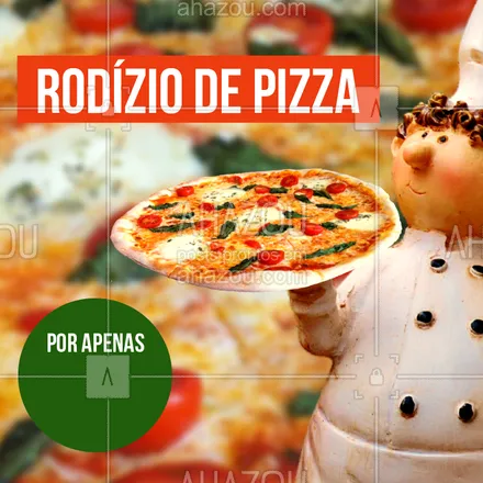 posts, legendas e frases de pizzaria para whatsapp, instagram e facebook: Junte os amigos, a família e venha curtir nosso rodízio de pizza! #pizza #ahazou #pizzaria #alimentaçao #comida