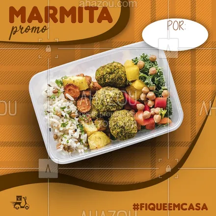 posts, legendas e frases de marmitas para whatsapp, instagram e facebook: Home office tá te consumindo muito tempo? Pede aquela marmita maravilhosa, que tu sabe, que só nós temos! Chaaaamaa! #ahazou #marmita #food #comida #ahazoutaste #teamand
