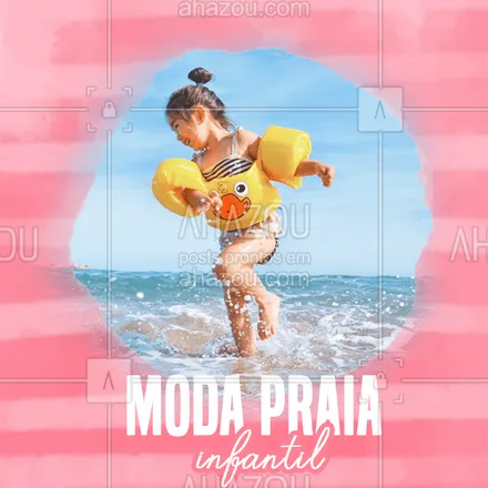 posts, legendas e frases de moda praia para whatsapp, instagram e facebook: Aqui as crianças tem look praia pra combinar com os pais! 
Vem conferir!
#praia # verão #modapraia #ahazoufashion #modapraiainfantil