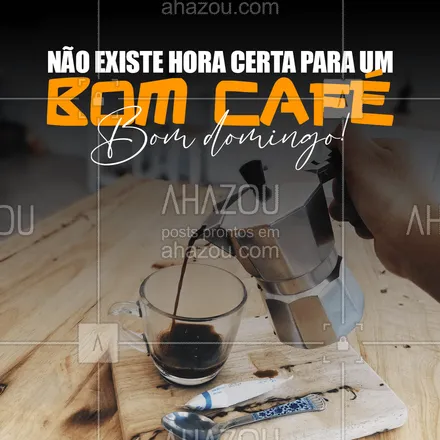 posts, legendas e frases de cafés para whatsapp, instagram e facebook: Aproveite o seu domingo para passar aquele café fresquinho! ☕🥰
#ahazoutaste #barista  #café  #cafeteria  #coffee  #coffeelife 