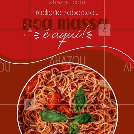 posts, legendas e frases de cozinha italiana para whatsapp, instagram e facebook: O verdadeiro sabor da Itália você encontra aqui. Confira nosso cardápio e escolha a massa que é mais a sua cara! 😉🍝
#ahazoutaste #comidaitaliana  #cozinhaitaliana  #italianfood  #italy  #massas  #pasta  #restauranteitaliano 