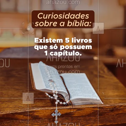 posts, legendas e frases de igrejas & espiritualidade cristã para whatsapp, instagram e facebook: São eles:  II João, III João, Filemom, Obadias e Judas. O menor dentre eles é o II João, que só possui 13 versículos. #curiosidades #biblia #AhazouFé #palavradeDeus #religiao #fé