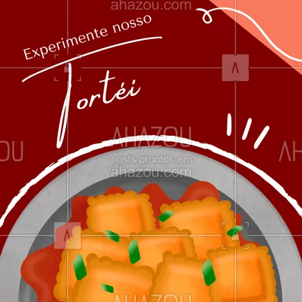posts, legendas e frases de cozinha italiana para whatsapp, instagram e facebook: Um prato de sabor inexplicável! #tortei #cozinhaitaliana #ahazoutaste #comidaitaliana #pasta #massas 