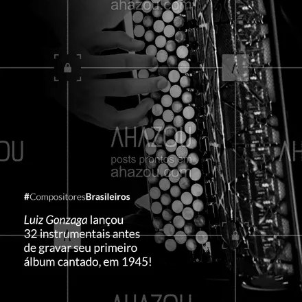 posts, legendas e frases de música & instrumentos para whatsapp, instagram e facebook: Um verdadeiro patrimônio da música brasileira! 😱
#luizgonzaga #compositoresbrasileiros #AhazouEdu  #aulademusica #música