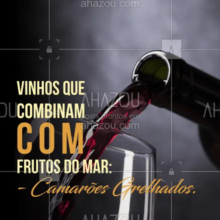 posts, legendas e frases de bares, peixes & frutos do mar para whatsapp, instagram e facebook: É um prato bem simples, mas se combinado com a bebida errada pode não ser muito legal. Para harmonizar bem escolha vinhos aromáticos como: Riesling, Viognier, Gewurztraminer. Outra opção que combina bem, mesmo não sendo aromático é Vermentino.   #frutosdomar #vinhos #ahazoutaste #dicas #curiosidades #combinação