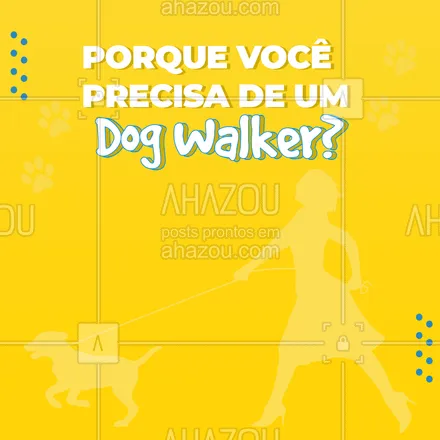 posts, legendas e frases de dog walker & petsitter para whatsapp, instagram e facebook:  Seu pet precisa de exercícios diários, normalmente é necessário que pelo menos 30 min por dia para a prática de exercícios! Então se você não tem tempo para essa prática de exercícios do seu pet contrate um dog walker para passear com seus bichinhos. ? #DogWalker #Pet #AhazouPet #Dog