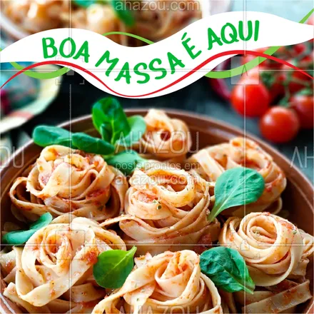 posts, legendas e frases de cozinha italiana para whatsapp, instagram e facebook: Que tal um fetuccine hoje? #alimentacao #ahazou #massa #pasta #almoco #jantar 