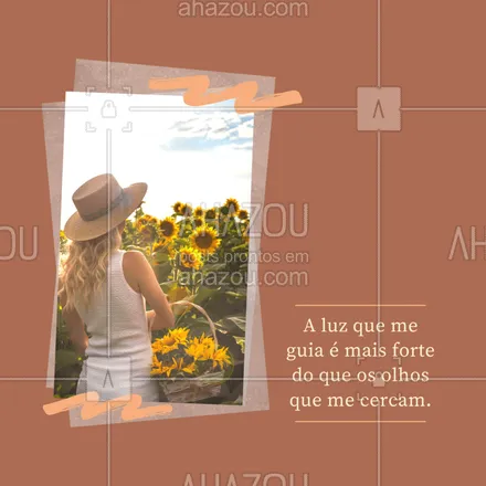 posts, legendas e frases de assuntos gerais de beleza & estética para whatsapp, instagram e facebook: Confie na luz que te guia. ✨ #frase #ahazou #inspiraçao #motivaçao #luz 