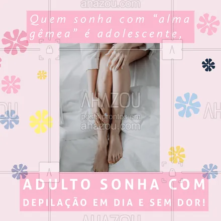 posts, legendas e frases de depilação para whatsapp, instagram e facebook: Eu vim para realizar seus sonhos! É verdade, viu?!
Método de depilação IDOLOR, isso mesmo! Corre para agendar sue horário e ficar livre dos pelinhos indesejados! ? #cera #depil #depilacaocomcera #meme #AhazouBeauty #epilação #beleza #depilação #AhazouBeauty 