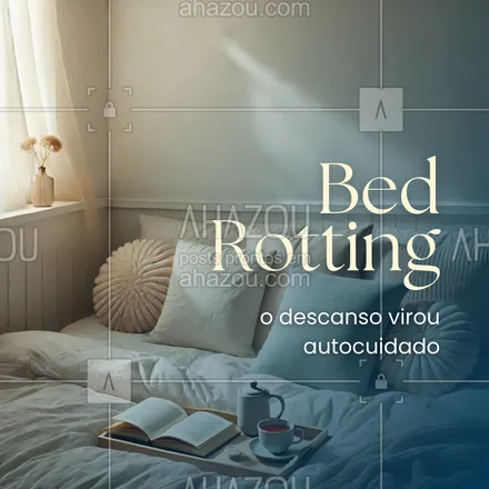 posts, legendas e frases de estética facial para whatsapp, instagram e facebook: "Bed Rotting" é a nova tendência de beleza e bem-estar que valoriza o descanso como uma forma de autocuidado. É sobre aproveitar momentos na cama sem culpa, assistindo séries, lendo ou simplesmente descansando a mente. 🧘‍♀️
Dê um tempo para você! Cuide da sua beleza começando de dentro pra fora. Afinal, uma mente descansada reflete em um rosto radiante! ✨
#BedRotting #Autocuidado #BelezaInterior #AhazouBeauty #beleza #bemestar #esteticafacial #skincare #tendências2025