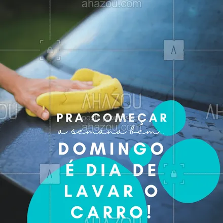 posts, legendas e frases de estética automotiva & lavajato para whatsapp, instagram e facebook: Hora de preparar o carro pra mais uma semana! ? #lavagem #lavajato #ahazouauto #limpezadecarros #automotivos
