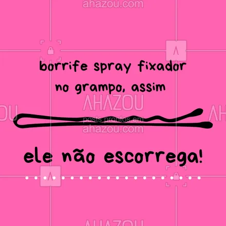 posts, legendas e frases de cabelo para whatsapp, instagram e facebook: Quem aí também odeia quando o grampo não para quieto no lugar? Então confira essa dica!
#cabelo #dica #ahazou #ahazoubeleza #penteado