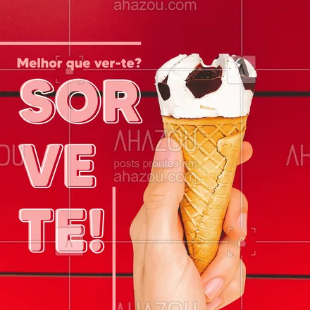 posts, legendas e frases de gelados & açaiteria para whatsapp, instagram e facebook: Date do dia: um potão do sorvete do jeitinho que eu gosto! 😂💖🍨
#ahazoutaste #gelados  #sorvete  #sorveteria  #icecream 