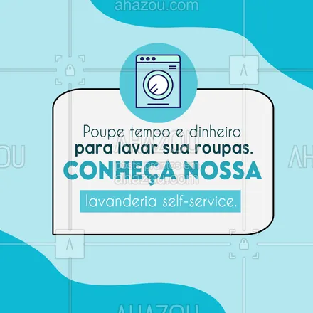 posts, legendas e frases de lavanderia para whatsapp, instagram e facebook: Já conhece nosso espaço? Aqui você encontra os equipamentos e produtos que você precisa para realizar a lavagem das suas roupas.  Venha nos visitar e aproveitar o que nosso espaço tem a oferecer: 📍 (inserir endereço aqui).#AhazouServiços #lavanderia #roupas  #roupalimpa  #roupalavada  #selfservice