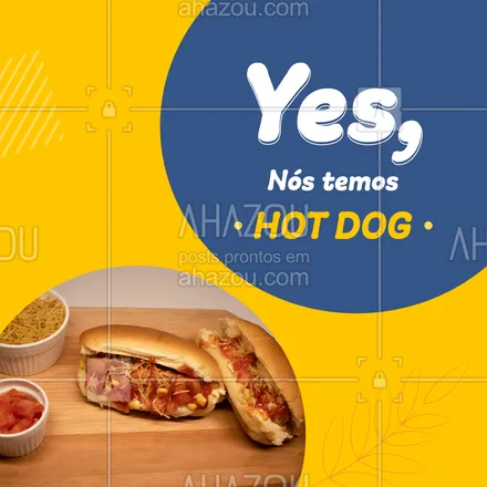 posts, legendas e frases de hot dog  para whatsapp, instagram e facebook: E não é qualquer um não! Estamos falando do melhor Hot Dog da sua vida?! Venha experimentar!  #ahazoutaste  #hotdog #food #hotdoglovers #hotdoggourmet #cachorroquente