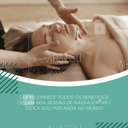 posts, legendas e frases de massoterapia para whatsapp, instagram e facebook: Agende um horário e venha conhecer todos os benefícios da massagem para seu corpo e para sua mente.
#AhazouSaude #massagem  #massoterapeuta  #massoterapia  #quickmassage  #relax 