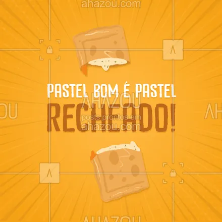 posts, legendas e frases de pastelaria  para whatsapp, instagram e facebook: Recheio até dizer chega! Faça o seu pedido! #ahazoutaste #foodlovers  #instafood  #pastelaria  #pastelrecheado  #amopastel  #pastel 