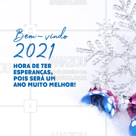 posts, legendas e frases de posts para todos para whatsapp, instagram e facebook: Que este ano possa acontecer coisas incríveis na sua vida! Tenha sempre esperança, pois será um ano muito melhor. ✨?✨ #AnoNovo #2021 #ahazou #NovoAno 