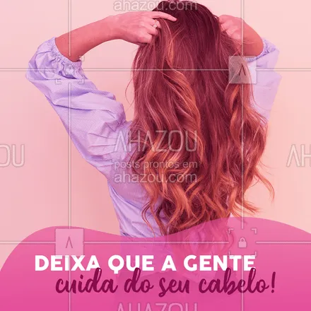 posts, legendas e frases de cabelo para whatsapp, instagram e facebook: Pode deixar com a gente, cuidar do seu cabelo é nosso prazer!
#cabelo #ahazou #escova #hidratação