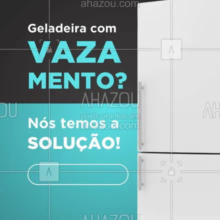 posts, legendas e frases de  para whatsapp, instagram e facebook: "Vazamentos podem danificar sua geladeira e sua casa. Não deixe o problema piorar! Traga para nós e devolvemos ela funcionando como nova. Rápido, eficiente e com ótimo custo-benefício! 💪😊
#ConsertoDeGeladeira #AssistênciaTécnica #SoluçõesRápidas