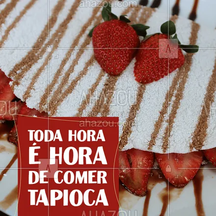 posts, legendas e frases de comidas variadas para whatsapp, instagram e facebook: Se eu pudesse, comia tapioca o dia todo! ?? #tapioca #doces #ahazoutaste #gastro #bandbeauty