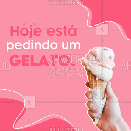 posts, legendas e frases de gelados & açaiteria para whatsapp, instagram e facebook: Reserve um momento para refrescar seu dia e suas ideias. #gelato #refrescante #ahazoutaste #gelados #icecream #sorvete 