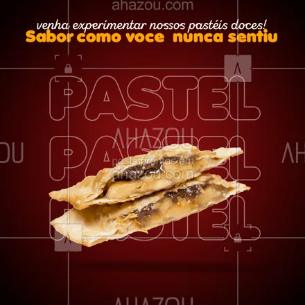 posts, legendas e frases de pastelaria  para whatsapp, instagram e facebook: Temos certeza que você não vai mais querer ficar sem! #ahazoutaste #amopastel  #foodlovers  #instafood  #pastel  #pastelaria  #pastelrecheado 