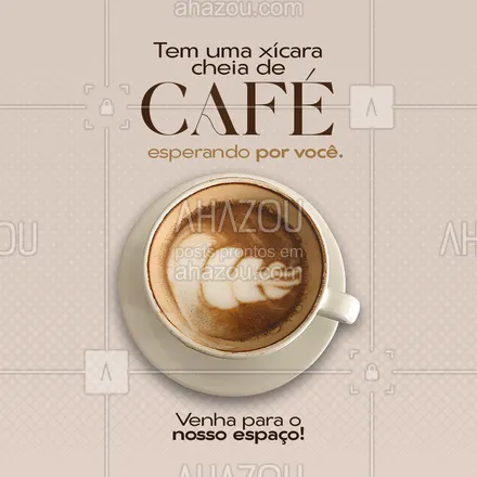 posts, legendas e frases de cafés para whatsapp, instagram e facebook: Você não vai dispensar um convite para tomar uma boa xícara de café, não é mesmo? ☕ #ahazoutaste #barista #café #cafeteria #coffee #coffeelife 