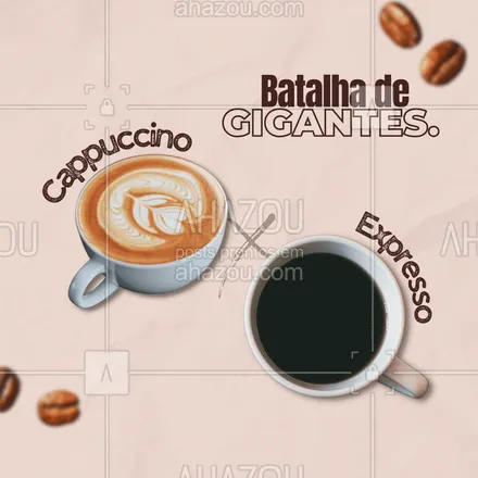 posts, legendas e frases de cafés para whatsapp, instagram e facebook: Ambos são maravilhosos, mas para você quem vence esse duelo? Deixe seu preferido nos comentários. #barista #café #cafeteria #ahazoutaste #coffee #coffeelife #cafélovers #coffeelovers #enquete
