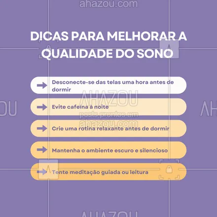 posts, legendas e frases de saúde mental para whatsapp, instagram e facebook: O sono é essencial para a saúde mental e física, especialmente para quem enfrenta a ansiedade. Uma rotina de sono saudável ajuda a reduzir o estresse e melhora o equilíbrio emocional. Cuide do seu sono como parte do seu autocuidado diário! 🌙💤 #RotinaDeSono #SaúdeMental #ReduçãoDoEstresse #SaúdeMental #AhazouSaude #viverbem #controledaansiedade 