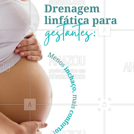 posts, legendas e frases de  para whatsapp, instagram e facebook: A drenagem linfática ajuda a reduzir o inchaço comum na gravidez, especialmente nas pernas e pés, proporcionando mais conforto e leveza para as mamães. Cuide de você nessa jornada tão especial! 💖
Agende já sua sessão! 📞
#DrenagemLinfática #Gestantes #MenosInchaço #CuidadosNaGravidez