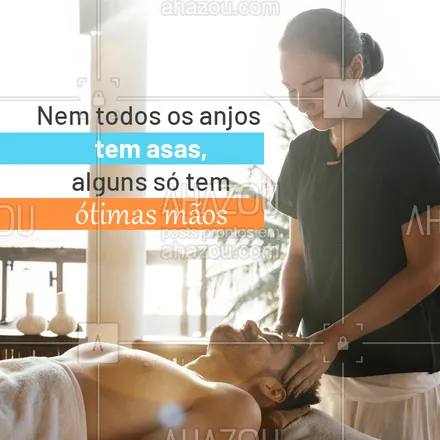 posts, legendas e frases de massoterapia para whatsapp, instagram e facebook: Massagem é vida! ❤️️ #massagem #massoterapia #ahazou 